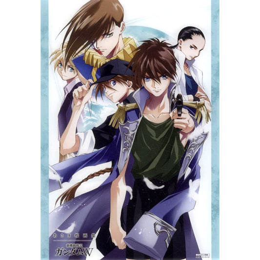 Group Big Acrylic Stand A Mobile Suit Gundam Wing Asagi Sakura Art Book Animate Set Bonus Single Item [USED]