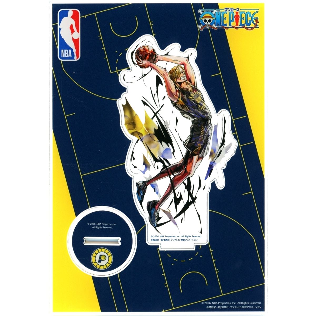 Sanji x Indiana Pacers Acrylic Stand One Piece x NBA [USED]