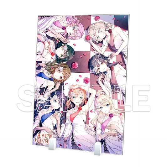 Group Acrylic Plate Ver. Snowy Sky Two Seconds Eternity Love Live! Hasunosora Girls' High School Idol Club [USED]