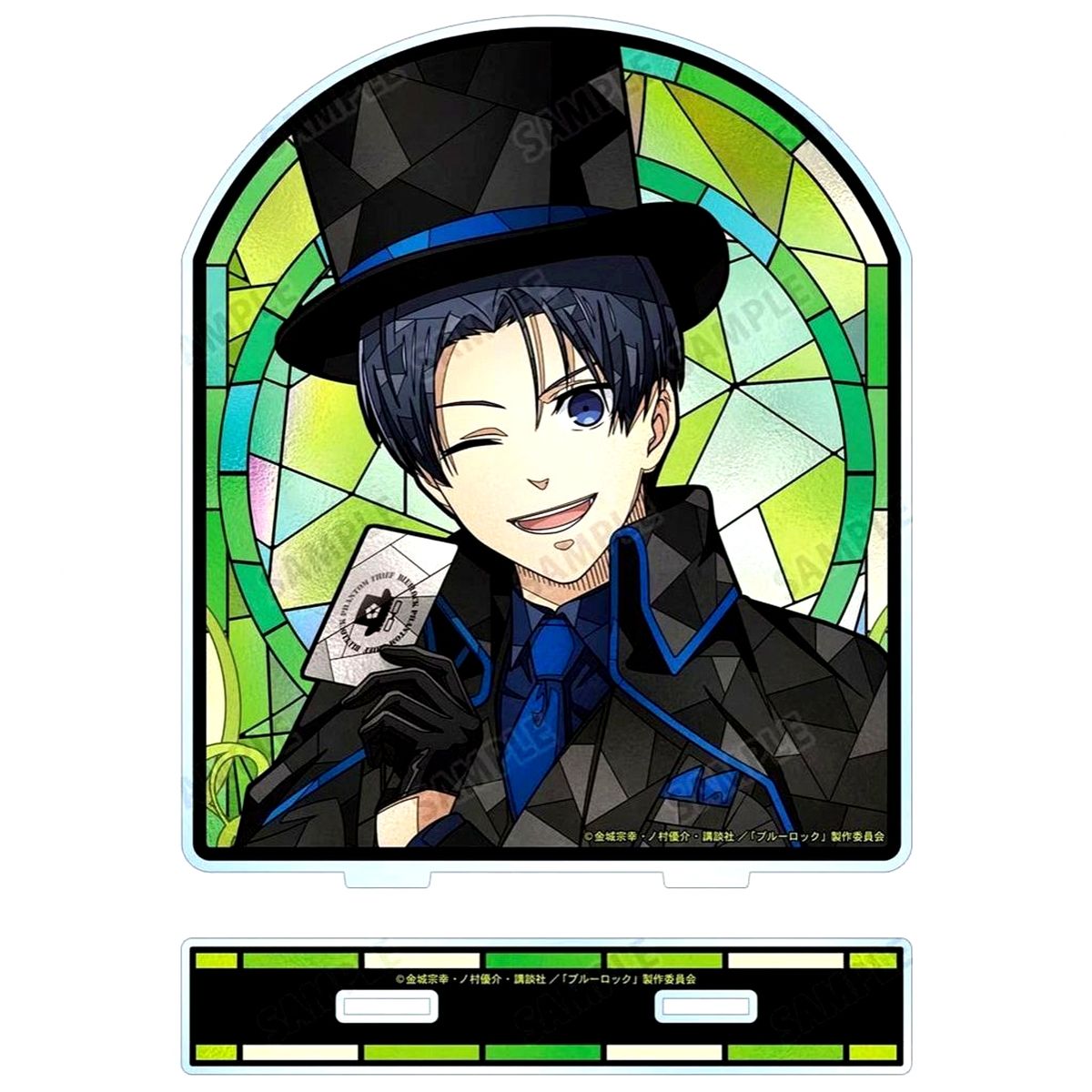 Yoichi Isagi Illustration Phantom Thief Ver. Aure Glass Big Acrylic Stand Blue Lock [USED]