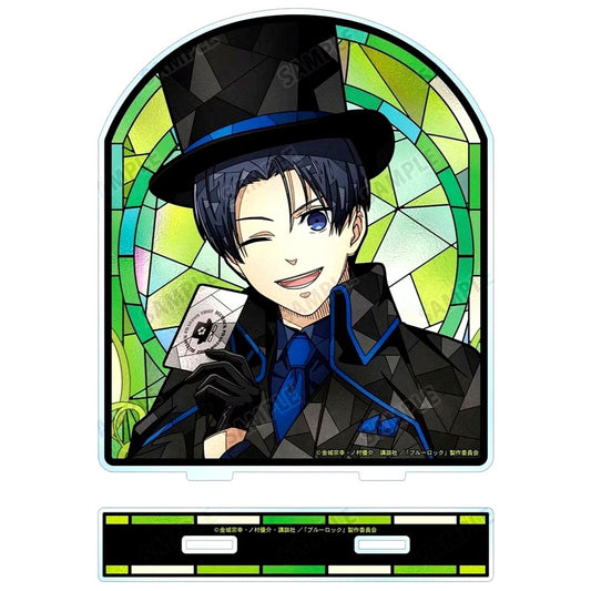 Yoichi Isagi Illustration Phantom Thief Ver. Aure Glass Big Acrylic Stand Blue Lock [USED]