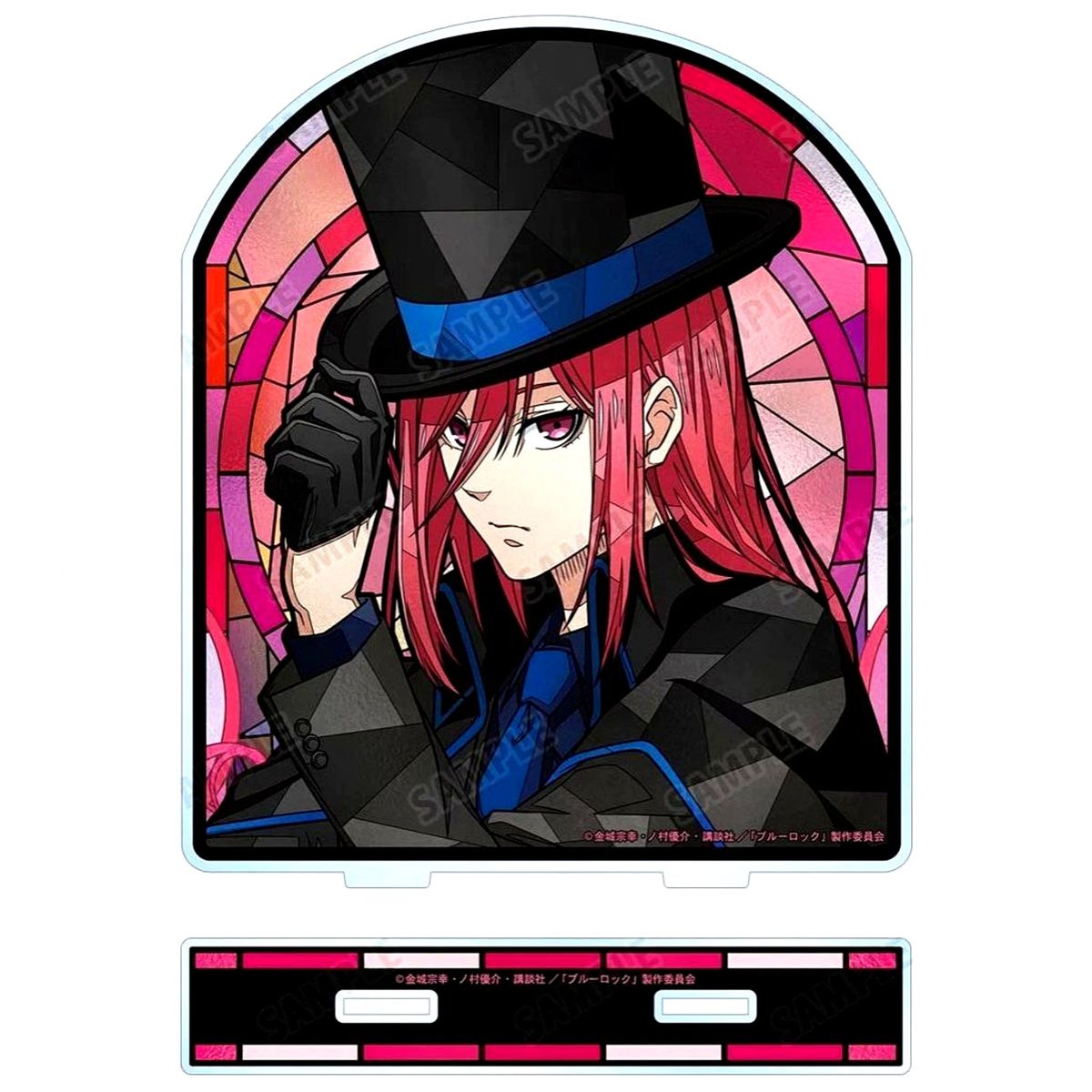 Hyoma Chigiri Illustration Phantom Thief Ver. Aure Glass Big Acrylic Stand Blue Lock [USED]