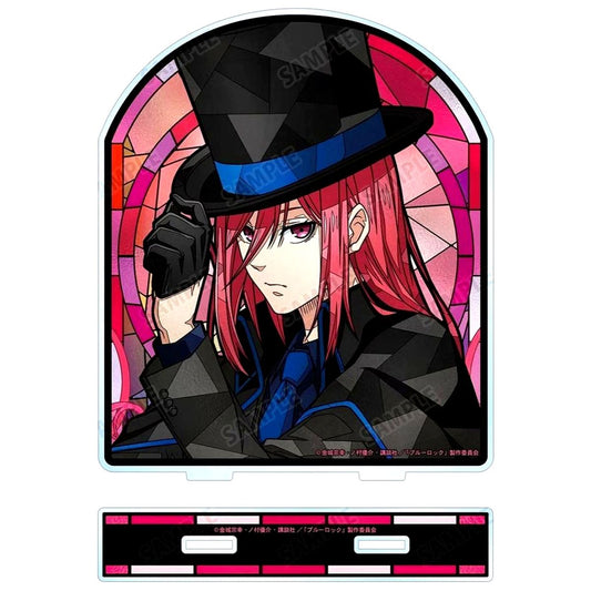 Hyoma Chigiri Illustration Phantom Thief Ver. Aure Glass Big Acrylic Stand Blue Lock [USED]