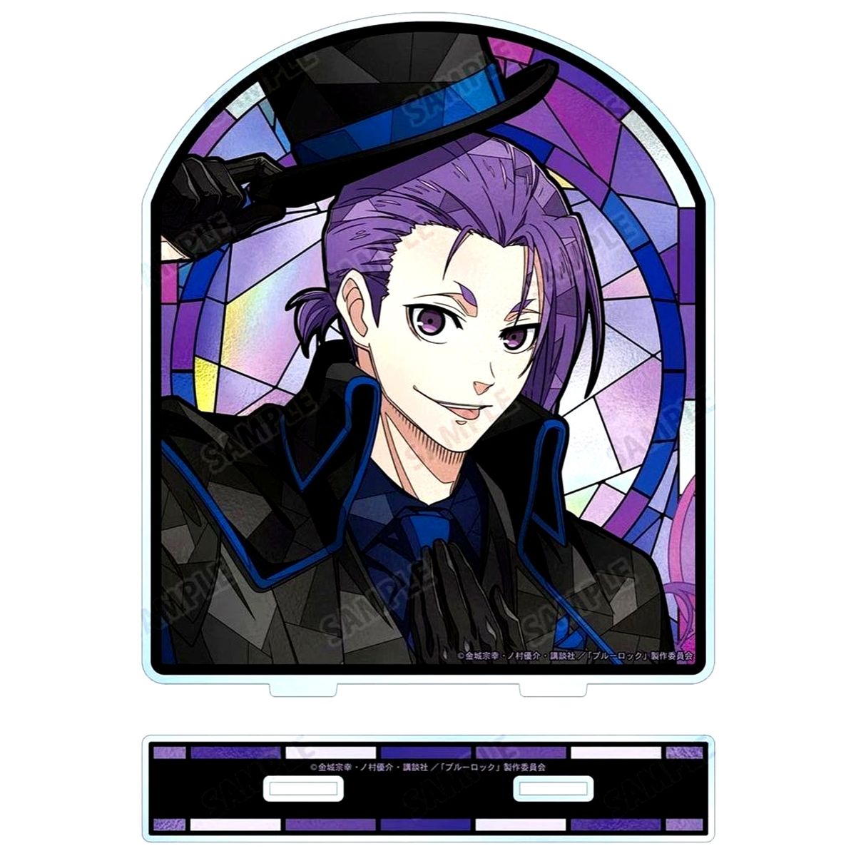 Reo Mikage Illustration Phantom Thief Ver. Aure Glass Big Acrylic Stand Blue Lock [USED]