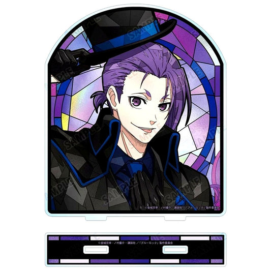 Reo Mikage Illustration Phantom Thief Ver. Aure Glass Big Acrylic Stand Blue Lock [USED]