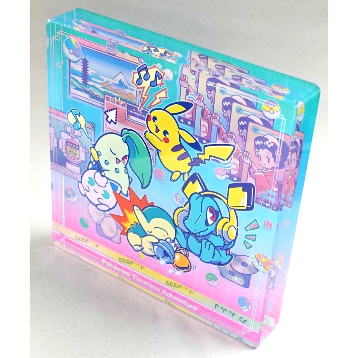 Johto Acrylic Block Pokemon Timeless Adventure Pokemon Center Limited [USED]