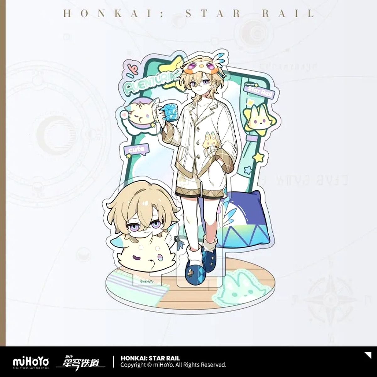 Aventurine Honkai: Star Rail Boys' Dormitory Series Acrylic Stand [USED]