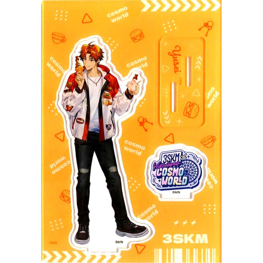 Yusei Kitami, 3SKM Virtual YouTuber Nijisanji Daytime Illustration Acrylic Stand 3SKM x Yokohama Cosmo World [USED]