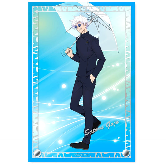 Satoru Gojo Foil Stamped Acrylic Art Panel Anime Jujutsu Kaisen 5th Anniversary Kaigyoku Gyokusetsu [USED]
