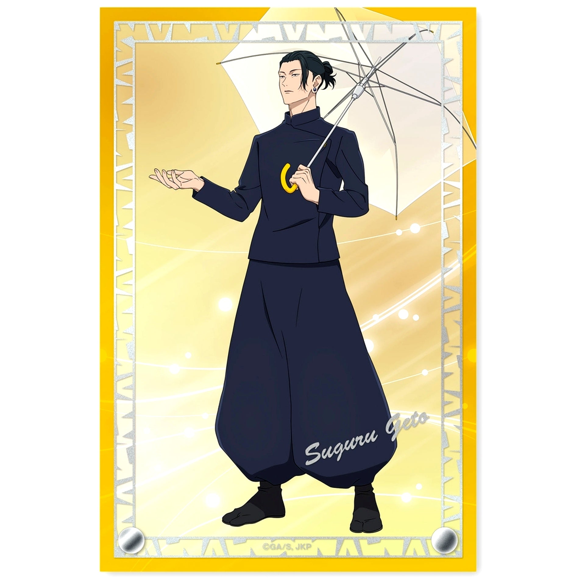 Suguru Geto Foil Stamped Acrylic Art Panel Anime Jujutsu Kaisen 5th Anniversary Kaigyoku Gyokusetsu [USED]