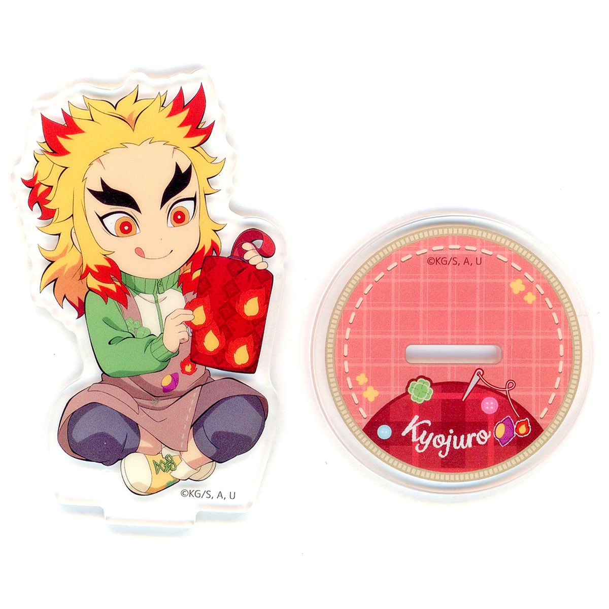 Kyojuro Rengoku Demon Slayer: Kimetsu no Yaiba x ufotable Cafe x Machi Asobi CAFE Handmade Club 2026 Random Acrylic Stand A [USED]