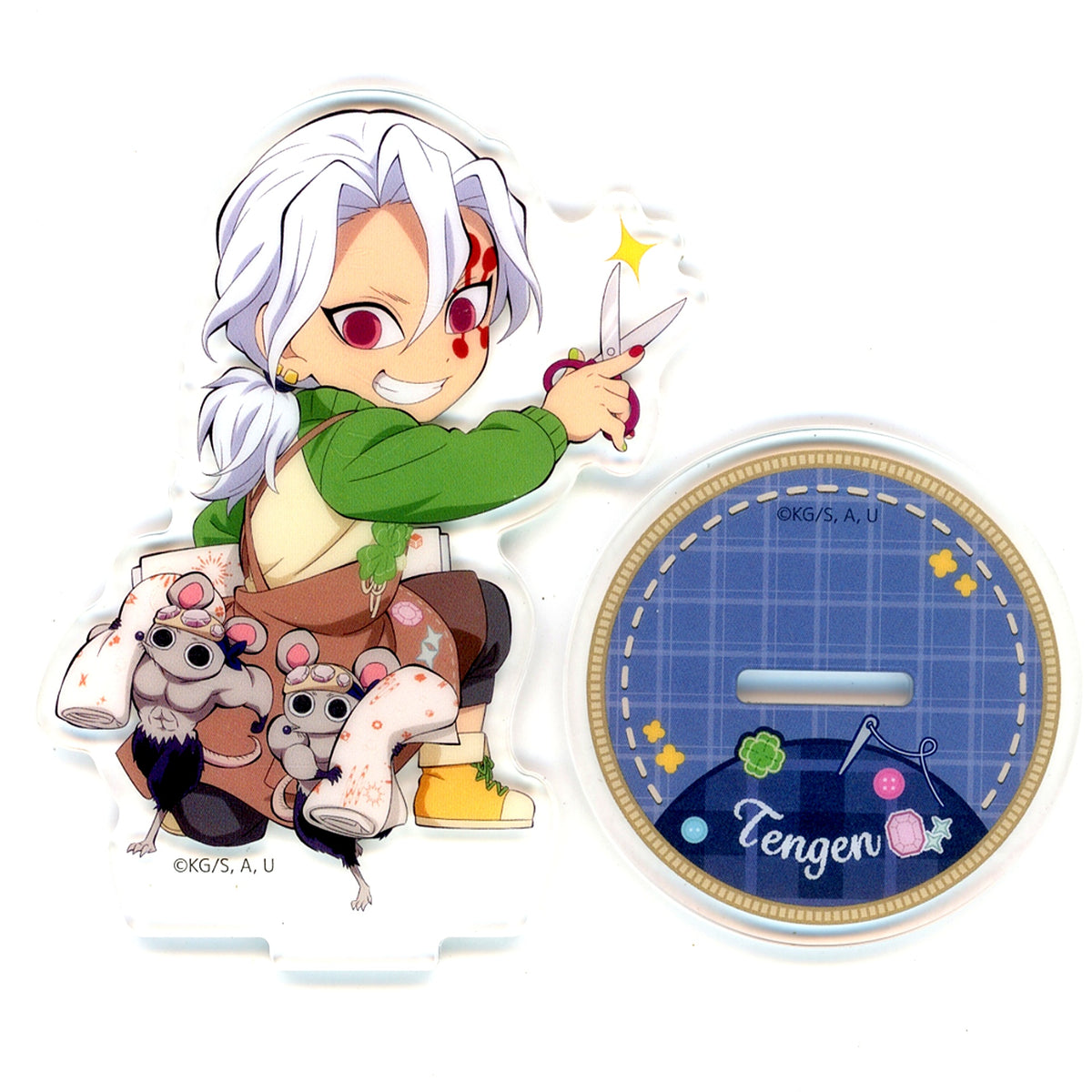 Tengen Uzui Random Acrylic Stand A Demon Slayer: Kimetsu no Yaiba x ufotable Cafe x Machi Asobi CAFE Handmade Club 2026 [USED]