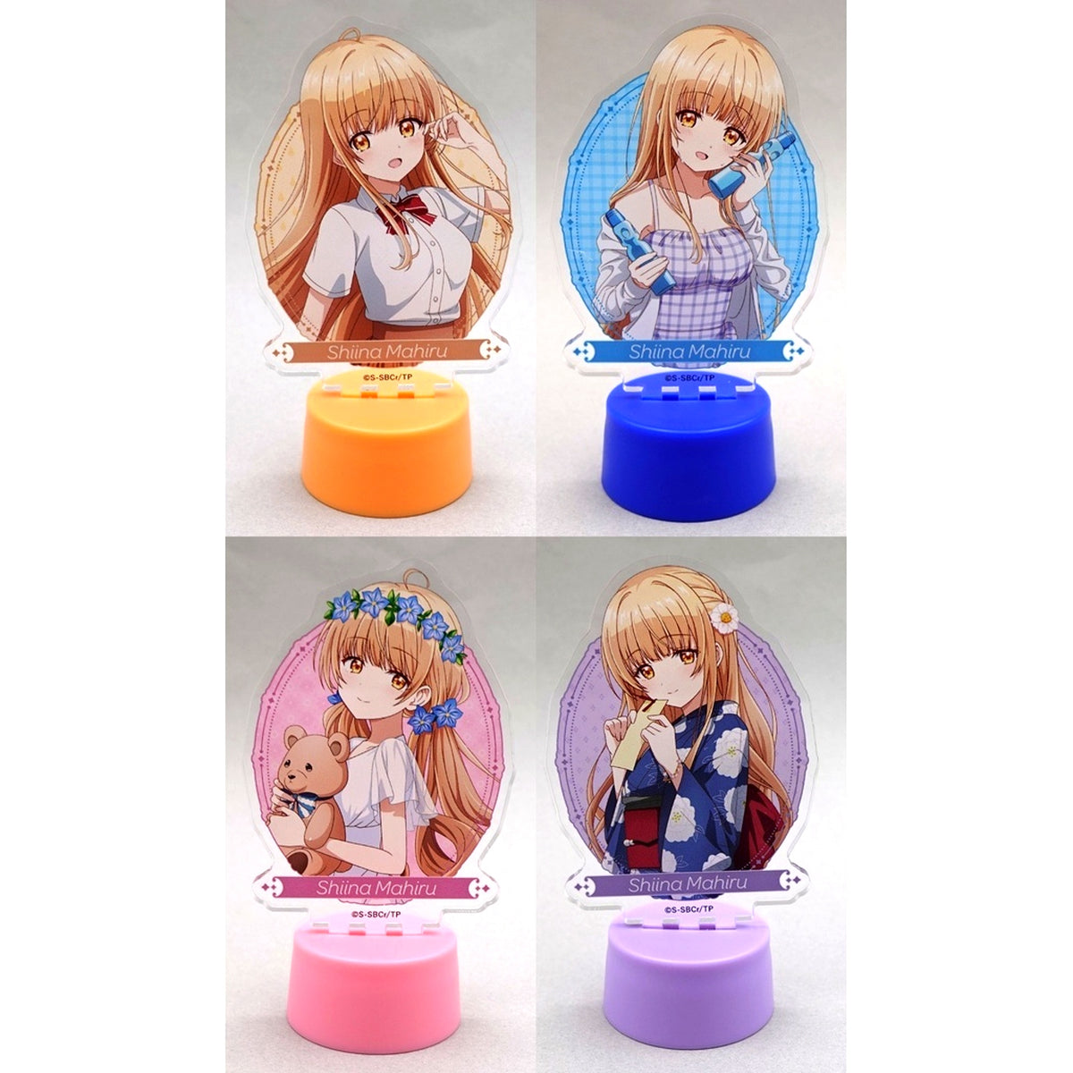 Webkuji The Angel Next Door Spoils Me Rotten 2 Summer Color Snap E Prize Perching Mascot Set of 4 [USED]