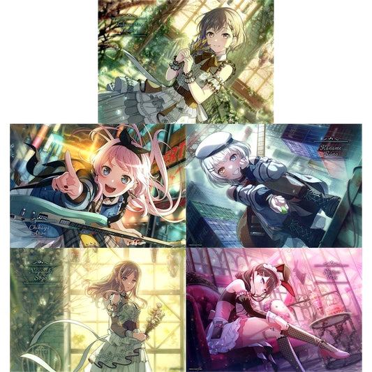 Set of 5 Illustration Acrylic Board MyGO!!!!! Ver. BanG Dream! Girls Band Party! Namco Ltd [USED]