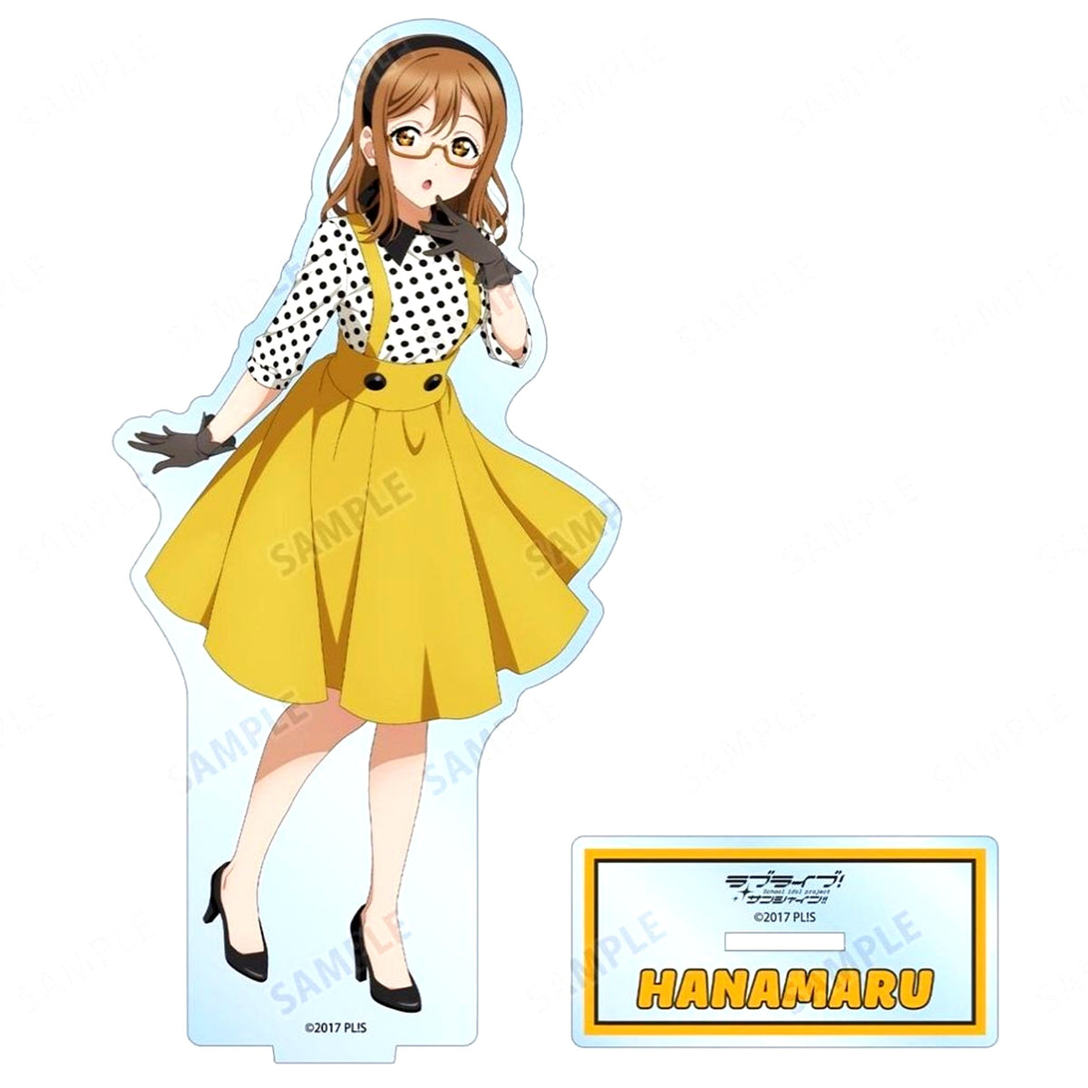 Hanamaru Kunikida Illustration The Blue Swell Costume Ver. Big Acrylic Stand Love Live! Sunshine!! POP UP SHOP TOWER RECORDS Vol. 2 [USED]