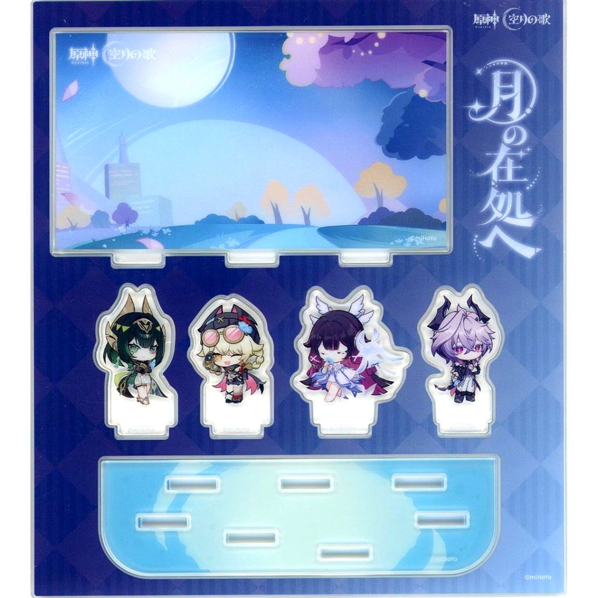Key Visual Acrylic Diorama Genshin Impact LunaIV Release Commemorative Offline Event Tsuki no Arika e [USED]