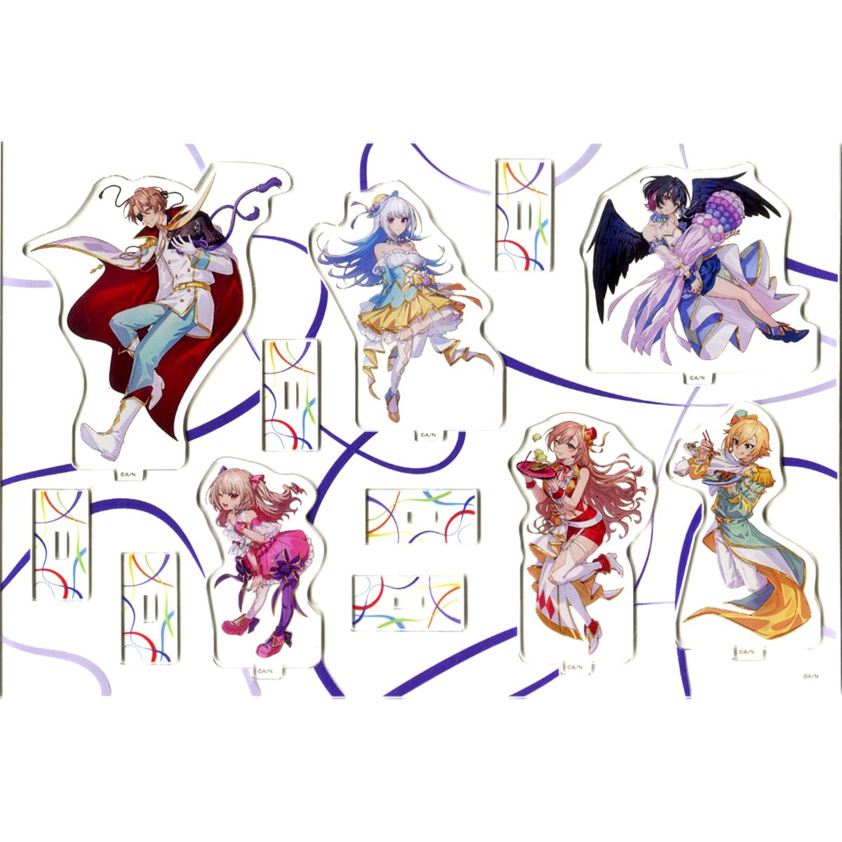 Group Virtual YouTuber Nijisanji Set of 6 Acrylic Stands Blu-ray Bonus WORLD TOUR 2025 Singin' in the Rainbow! Sendai Nijisanji Official Store [USED]