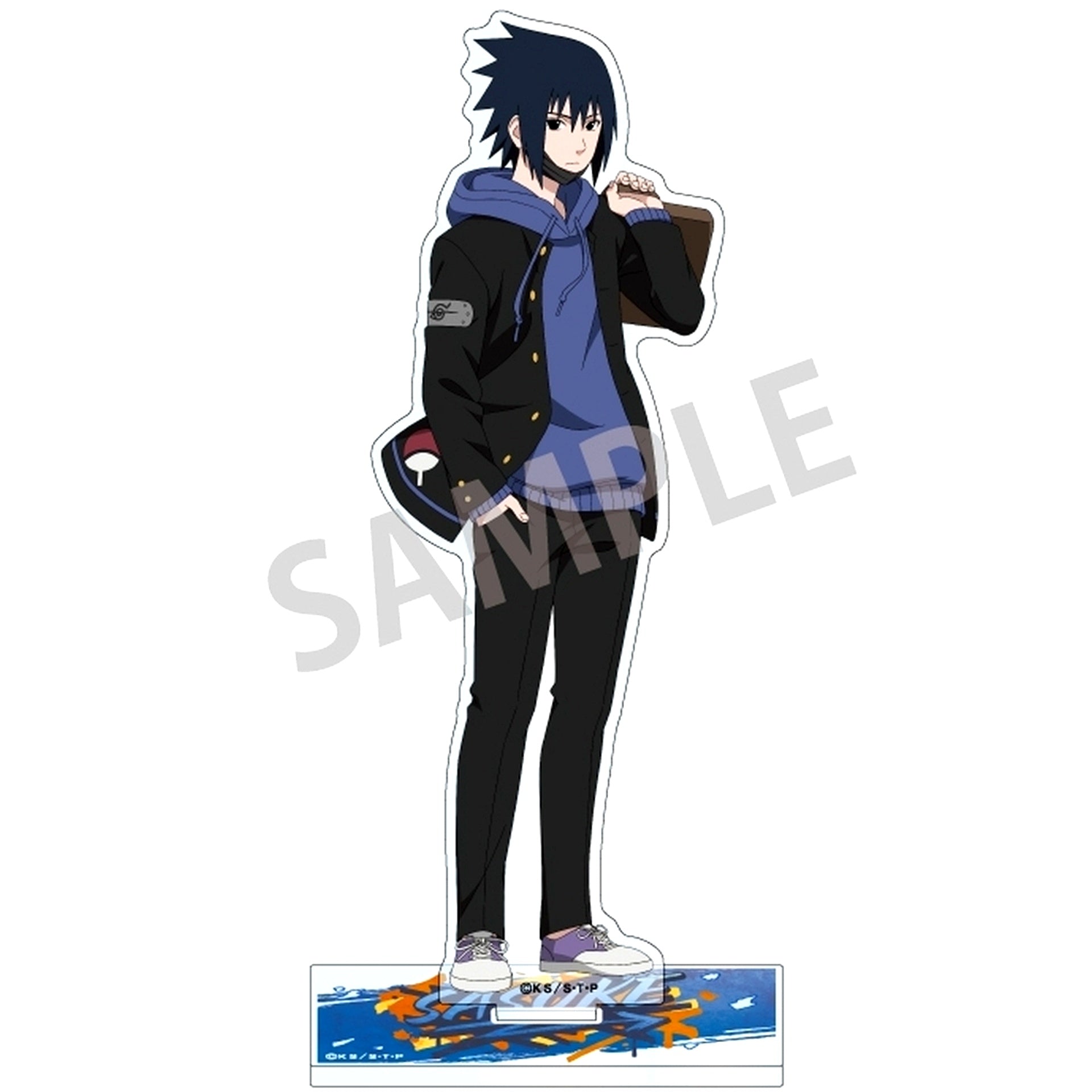 Sasuke Uchiha Academy Acrylic Stand Naruto Shippuden [USED]