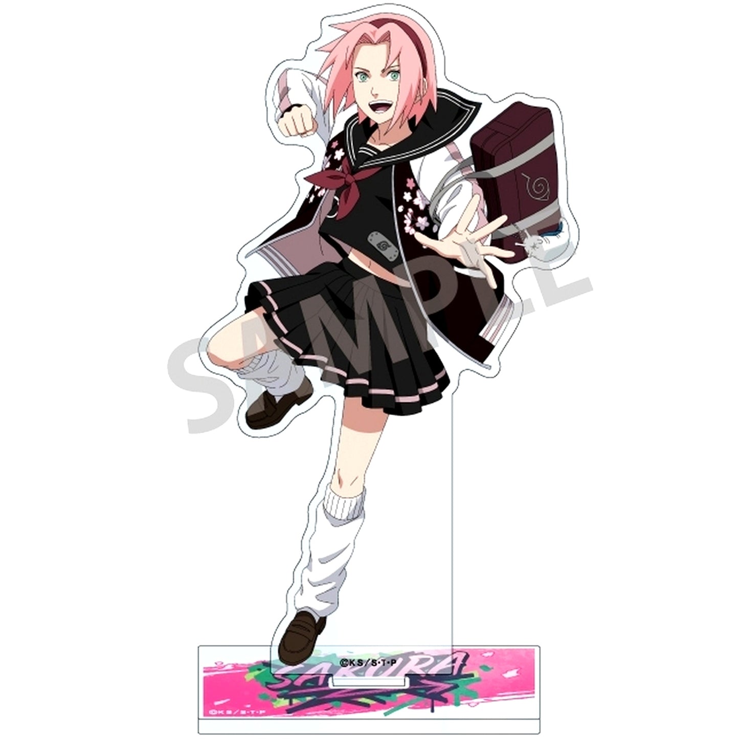 Sakura Haruno Academy Acrylic Stand Naruto Shippuden [USED]