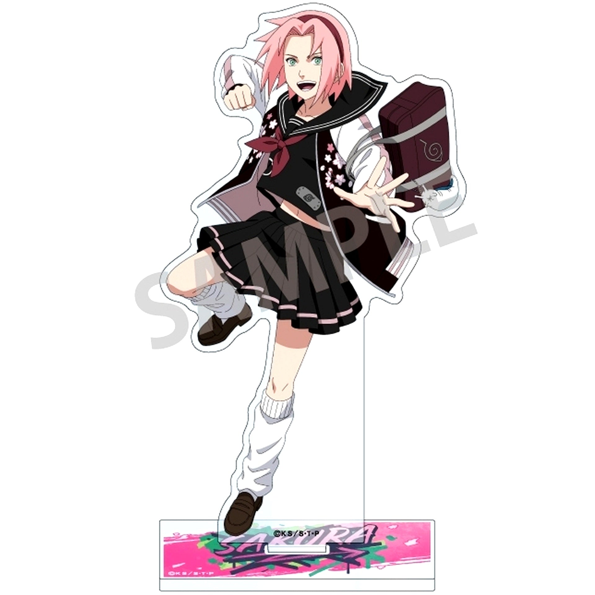 Sakura Haruno Academy Acrylic Stand Naruto Shippuden [USED]