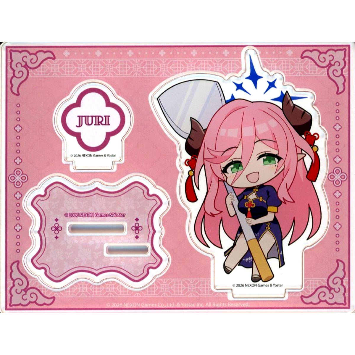 Ushimaki Juri Mini Character Acrylic Stand Blue Archive x Yokohama Chinatown: Chinatown Mission - Chase the Phantom Egg Tart! [USED]