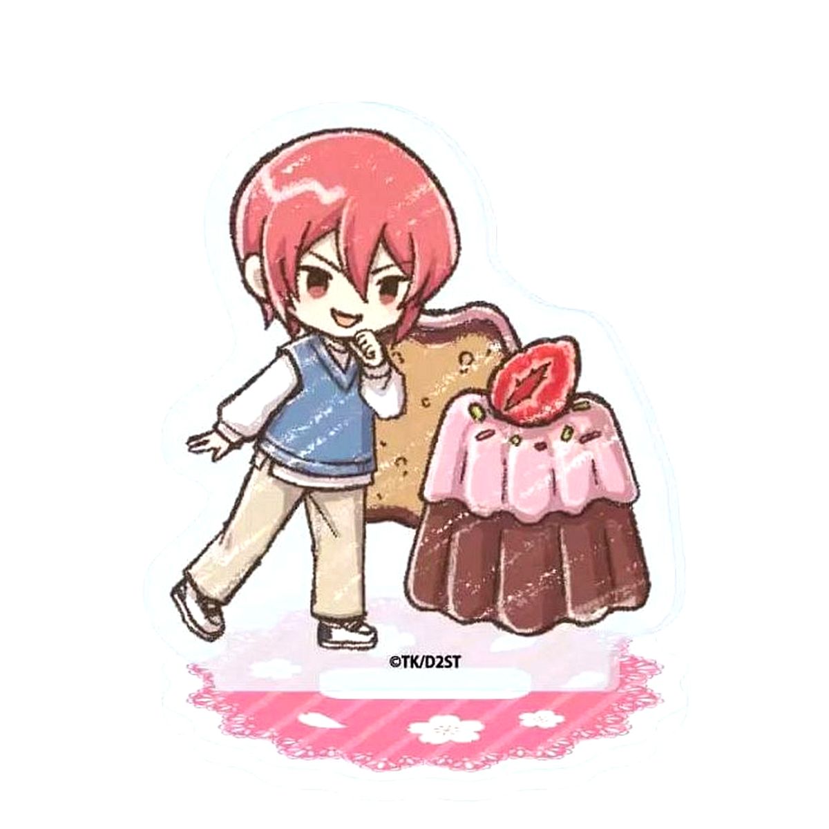 Haruichi Kominato Ace of Diamond Act II: Second Season Acrylic Petit Stand Sweets Ver. Illustration [USED]