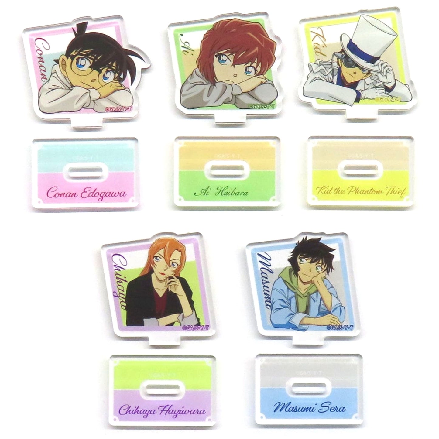 Set of 5 Detective Conan Mini Acrylic Stand Collection [USED]