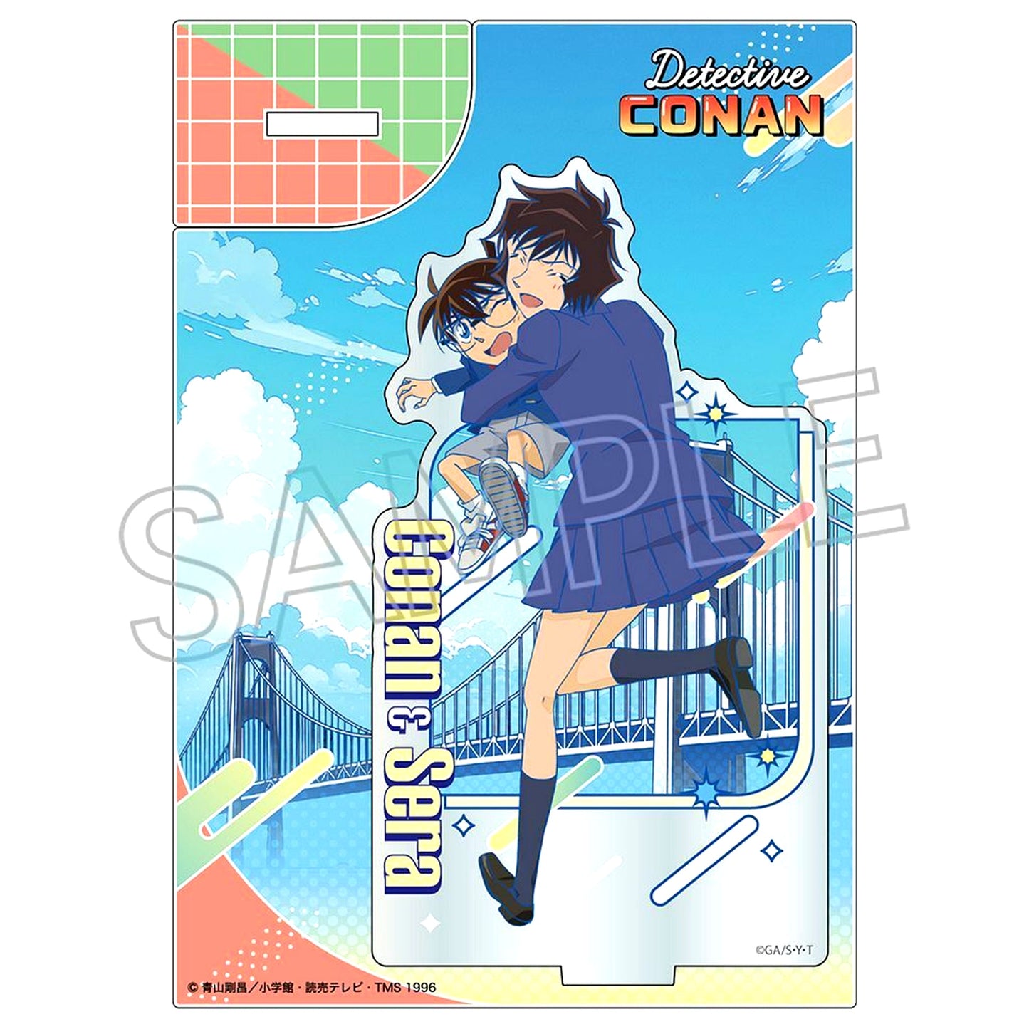 Conan Edogawa & Masumi Sera Newtro Pop Acrylic Stand Detective Conan [USED]