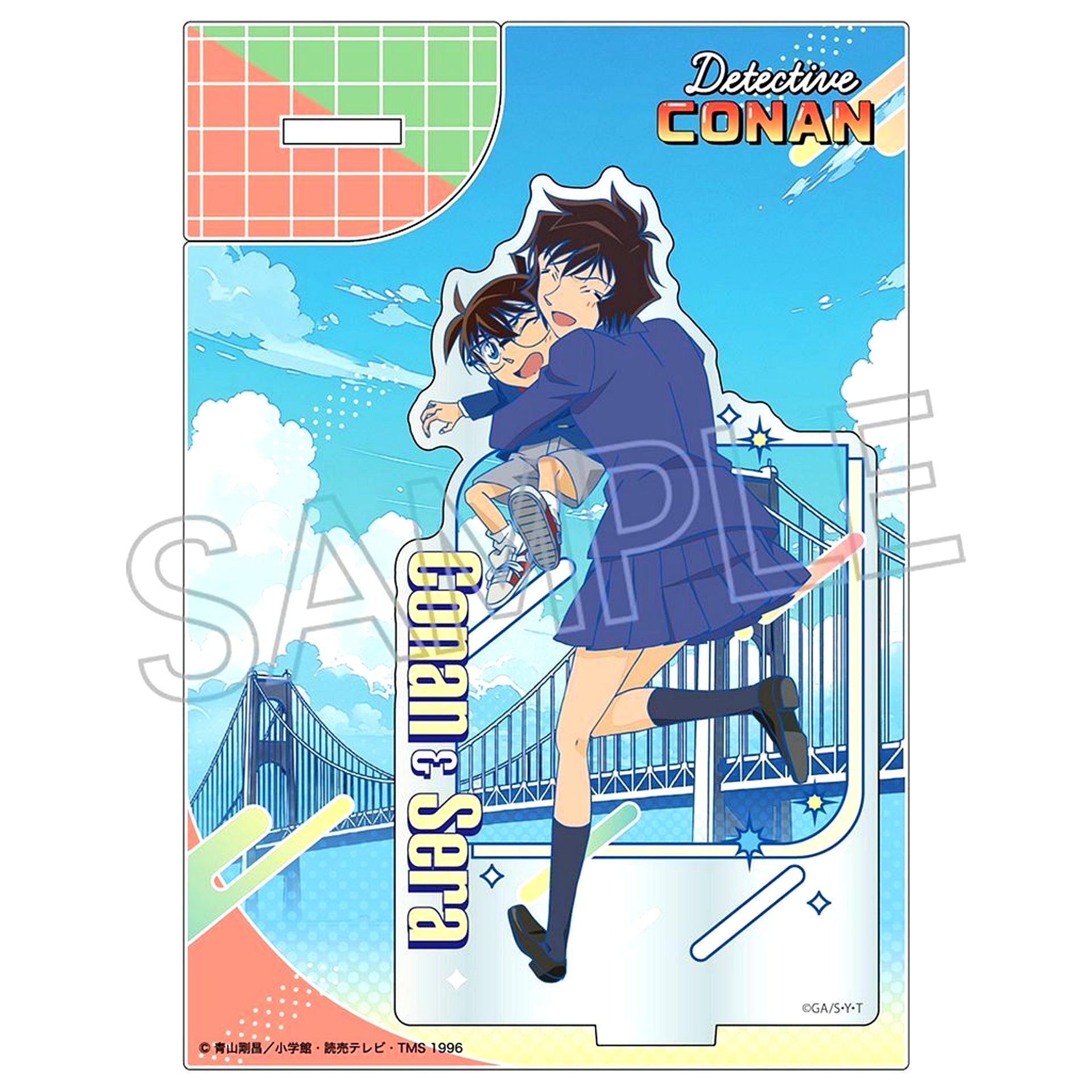 Conan Edogawa & Masumi Sera Newtro Pop Acrylic Stand Detective Conan [USED]