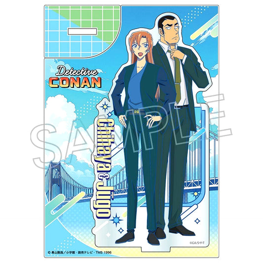 Chihaya Hagiwara & Jugo Yokomizo Newtro Pop Acrylic Stand Detective Conan [USED]