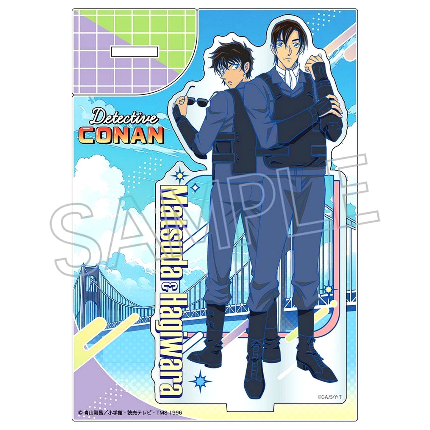 Jinpei Matsuda & Kenji Hagiwara Newtro Pop Acrylic Stand Detective Conan [USED]