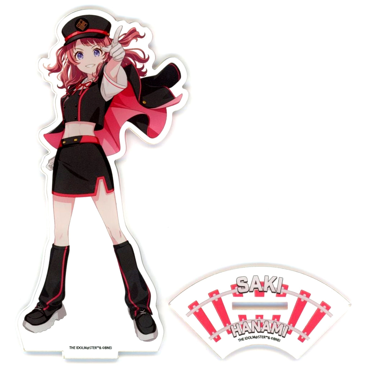 No. 73 Saki Hanami Station Attendant Costume Ver. Illustration Acrylic Stand Gakuen iDOLM@STER HATSUBOSHI GAKUEN Terminal in Tokyo Character Street Ichiban Plaza [USED]