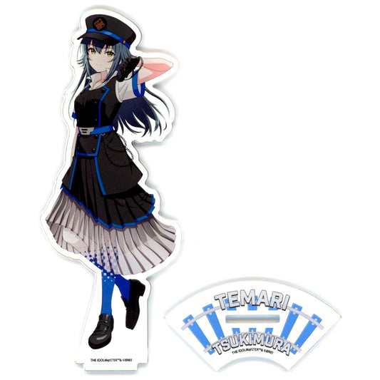 No. 74 Temari Tsukimura Station Attendant Costume Ver. Illustration Acrylic Stand Gakuen iDOLM@STER HATSUBOSHI GAKUEN Terminal in Tokyo Character Street Ichiban Plaza [USED]