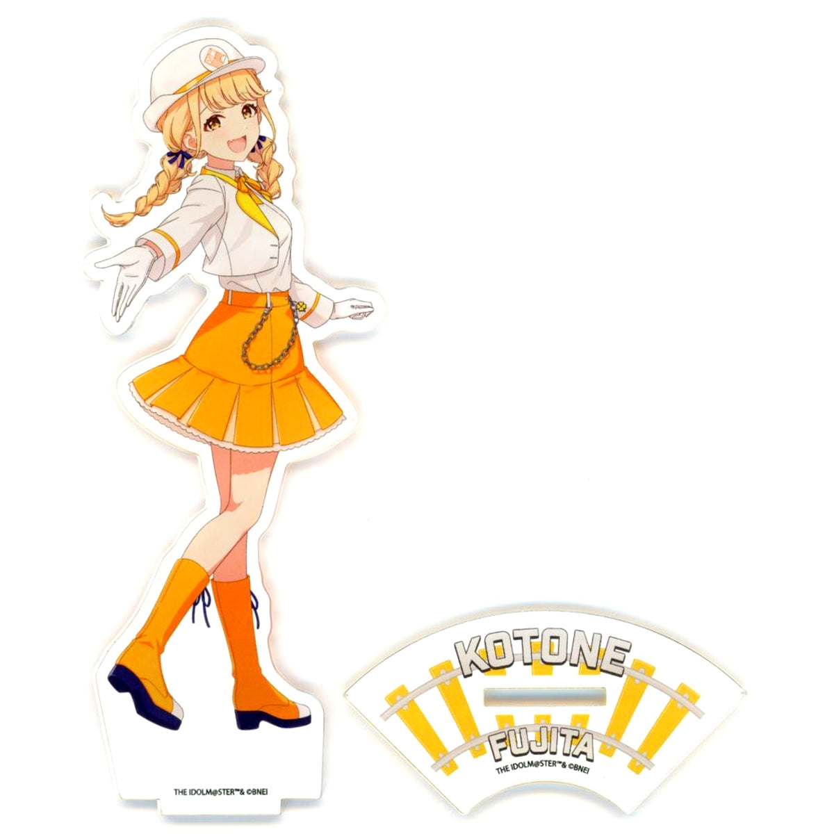 No. 75 Kotone Fujita Station Attendant Costume Ver. Illustration Acrylic Stand Gakuen iDOLM@STER HATSUBOSHI GAKUEN Terminal in Tokyo Character Street Ichiban Plaza [USED]