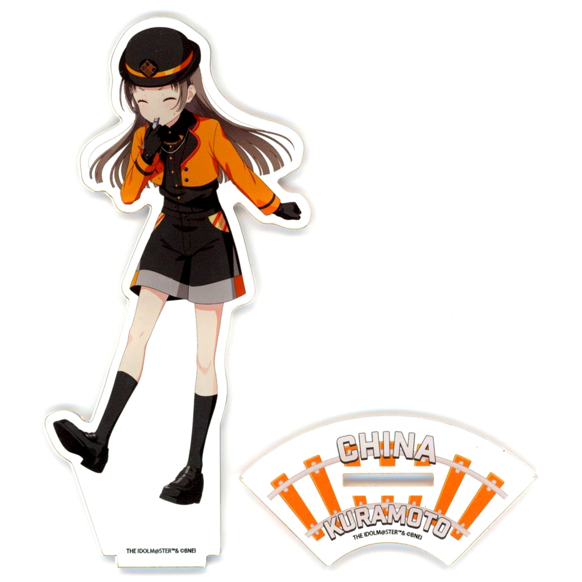 No. 79 China Kuramoto Station Attendant Costume Ver. Illustration Acrylic Stand Gakuen iDOLM@STER HATSUBOSHI GAKUEN Terminal in Tokyo Character Street Ichiban Plaza [USED]