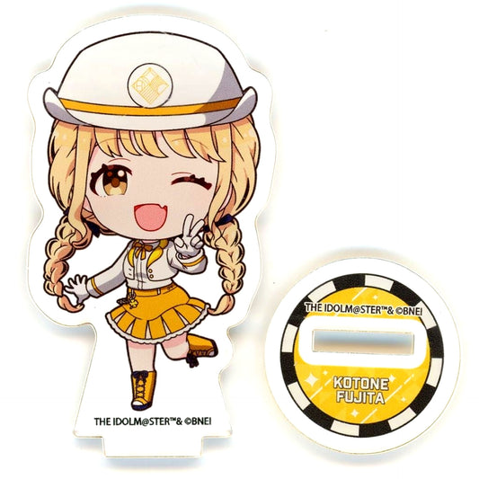 Kotone Fujita Gakuen Idolmaster Hatsuboshi Gakuen Terminal in Tokyo Character Street Ichiban Plaza Acrylic Petit Stand 06 Station Attendant Style Costume Ver. Chibi Illustration [USED]