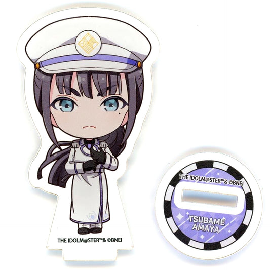 Tsubame Amaya Gakuen Idolmaster Hatsuboshi Gakuen Terminal in Tokyo Character Street Ichiban Plaza Acrylic Petit Stand 06 Station Attendant Style Costume Ver. Chibi Illustration [USED]