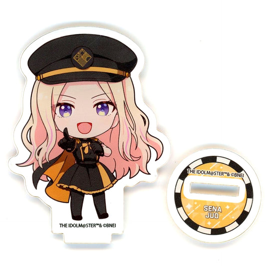 Sena Juo Gakuen iDOLM@STER HATSUBOSHI GAKUEN Terminal in Tokyo Character Street Ichiban Plaza Acrylic Petite Stand 06 Station Attendant Ver. Mini Character Illustration [USED]