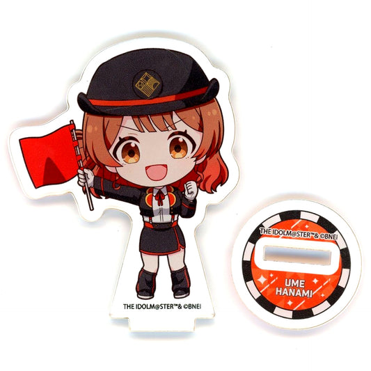 Ume Hanami Gakuen iDOLM@STER HATSUBOSHI GAKUEN Terminal in Tokyo Character Street Ichiban Plaza Acrylic Petite Stand 06 Station Attendant Ver. Mini Character Illustration [USED]