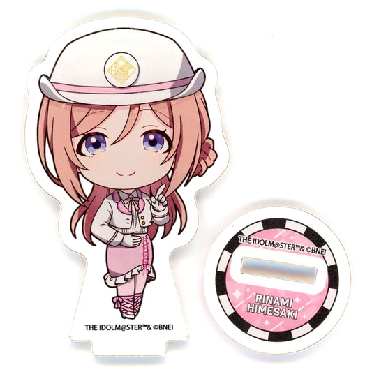Rinami Himesaki Gakuen Idolmaster Hatsuboshi Gakuen Terminal in Tokyo Character Street Ichiban Plaza Acrylic Petit Stand 06 Station Attendant Style Costume Ver. Chibi Illustration [USED]