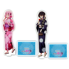 Set of 2 Renako Amaori & Satsuki Koto Watanare Anime Illustration Acrylic Stand Blu-ray Vol.1-3 Fully Limited Edition Amazon.co.jp Bonus [USED]