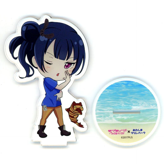 Yoshiko Tsushima Chibi Yoshiko-chan Ver. Acrylic Stand Love Live! Sunshine!! x Awashima Marine Park [USED]