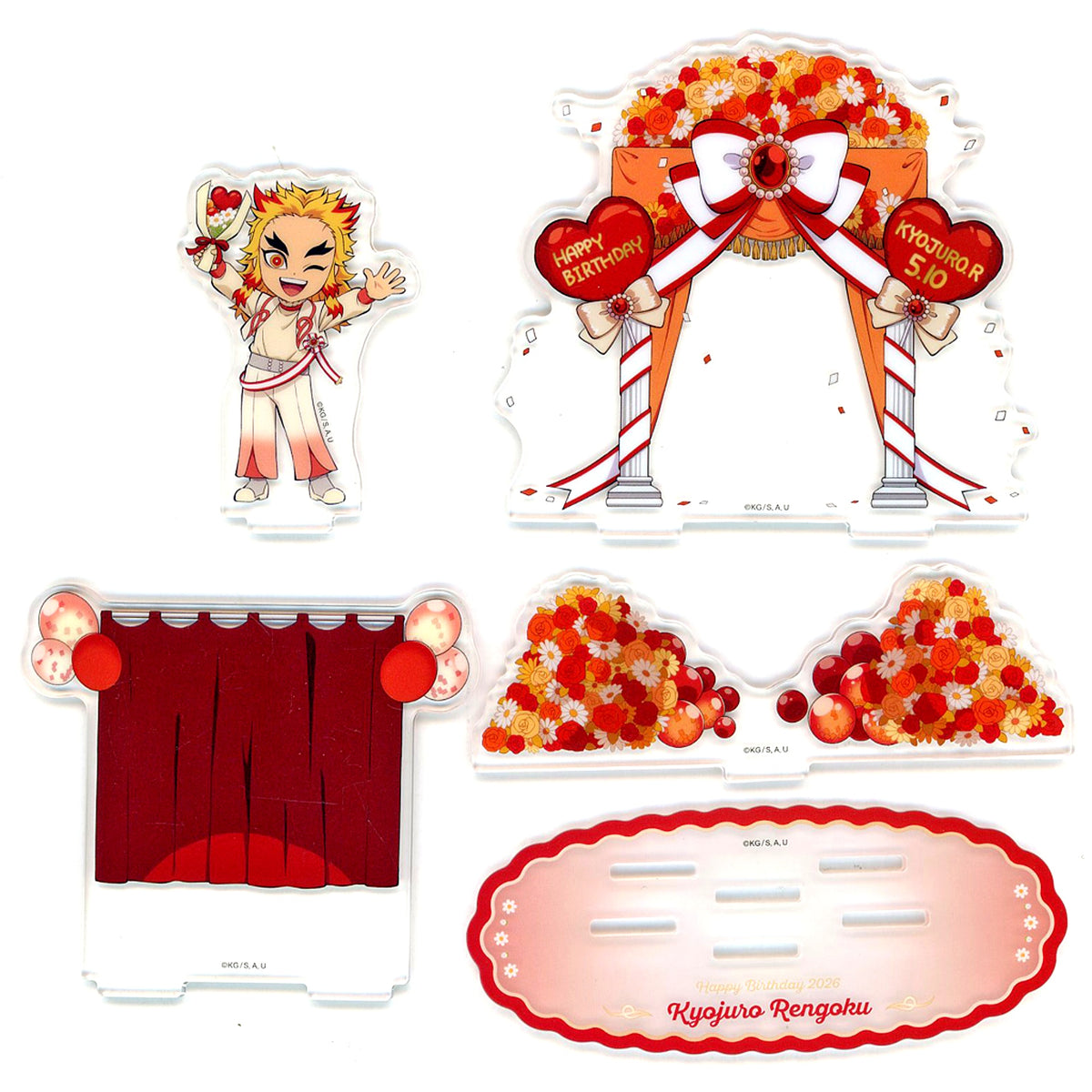 Kyojuro Rengoku Diorama Acrylic Stand Demon Slayer: Kimetsu no Yaiba ufotable Cafe Machi Asobi CAFE Kyojuro Rengoku Birthday Festival 2026 [USED]