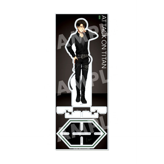 Levi Ackerman Acrylic Stand Large Black & White Version Attack on Titan [USED]