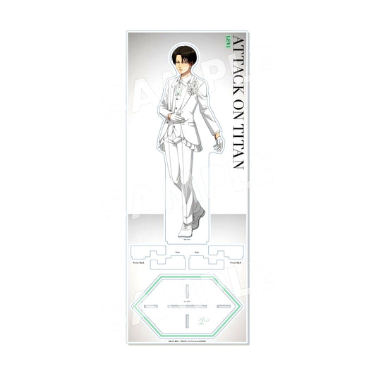 Levi Ackerman Acrylic Stand Large Black & White Version Attack on Titan [USED]