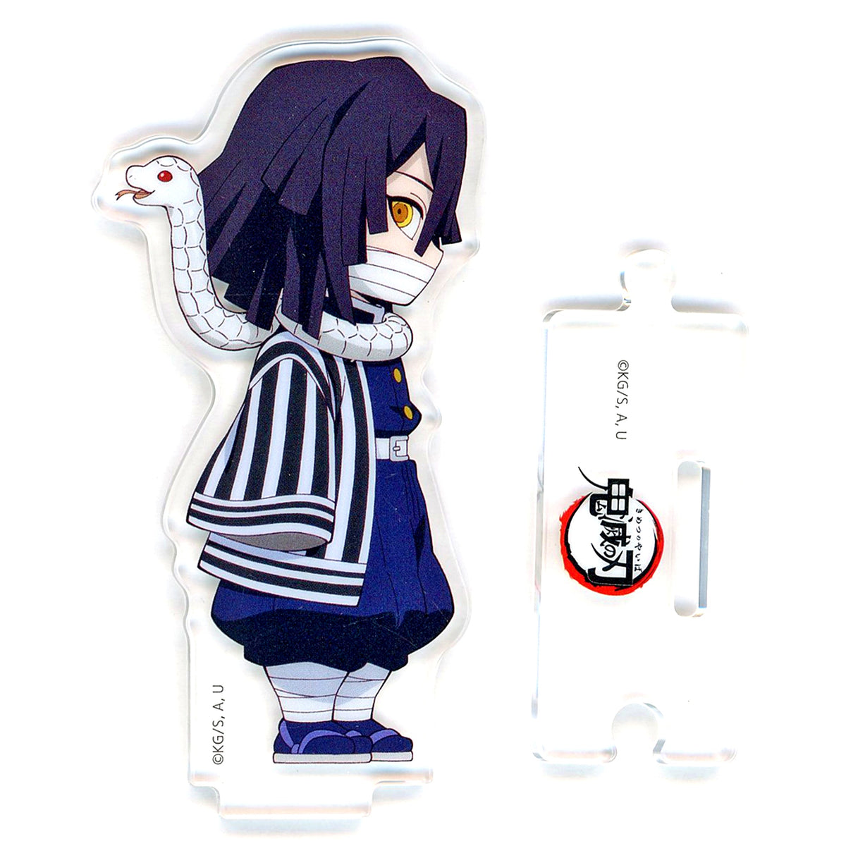 Obanai Iguro Sideways Pose Illustration Mini Chara Connecting Random Acrylic Stand A Demon Slayer: Kimetsu no Yaiba x ufotable Cafe x Machi Asobi CAFE Connected Gathering 2026 Hashira Training Arc [USED]
