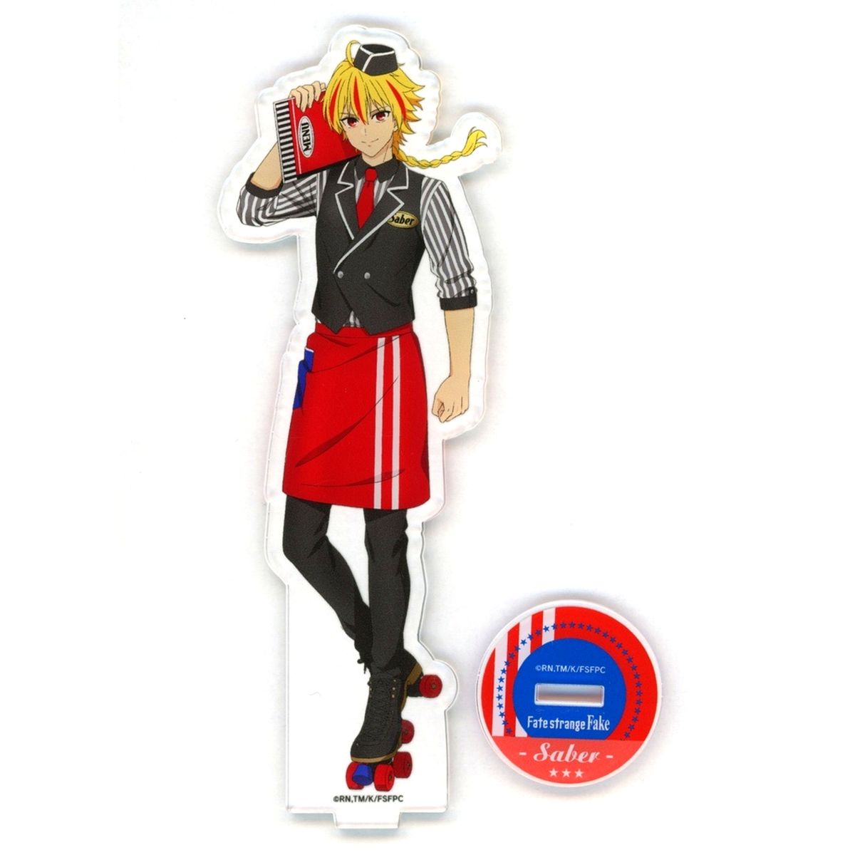 Saber, Richard I Fate/strange Fake Original Illustration Acrylic Stand POP UP SHOP American Diner in PRINCESS CAFE [USED]