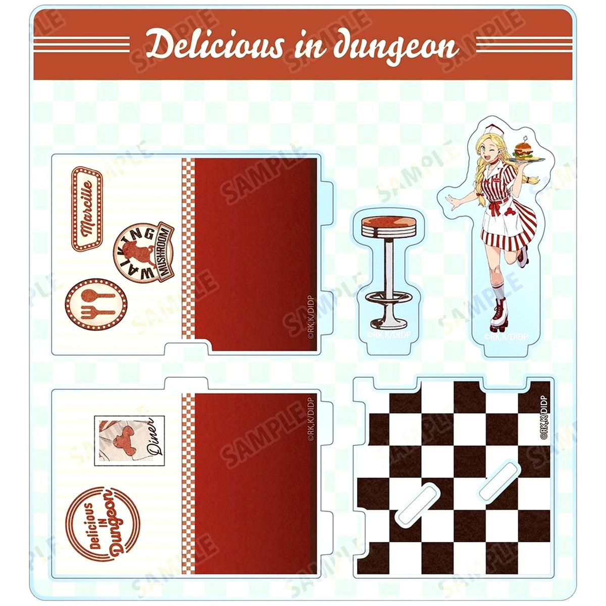 Marcille Donato Illustration American Diner Ver. Diorama Acrylic Stand TV Anime Delicious in Dungeon [USED]