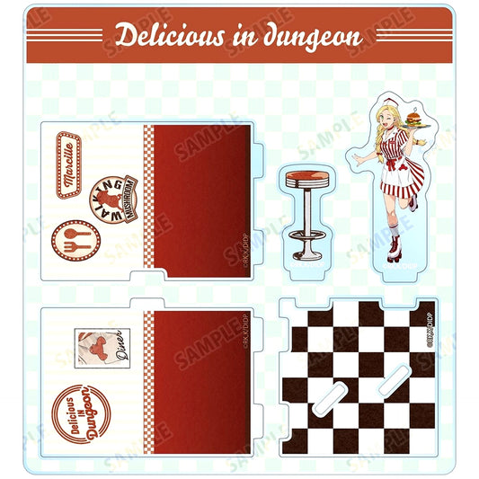Marcille Donato Illustration American Diner Ver. Diorama Acrylic Stand TV Anime Delicious in Dungeon [USED]