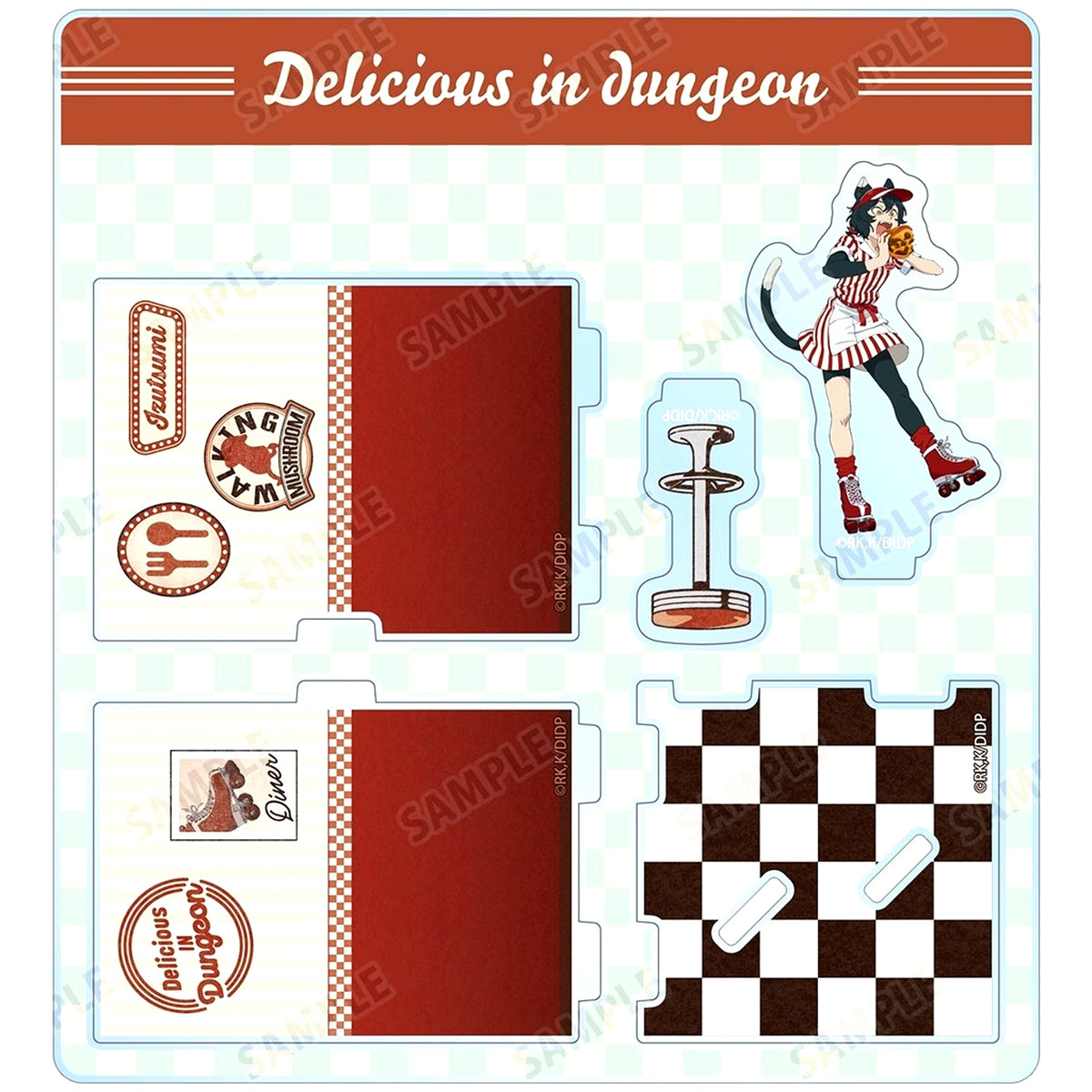 Izutsumi Illustration American Diner Ver. Diorama Acrylic Stand TV Anime Delicious in Dungeon [USED]